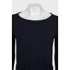Blue jumper with elastic band