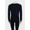 Blue jumper with elastic band