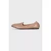Shiny pink ballet flats
