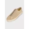 Brown suede sneakers