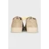 Brown suede sneakers
