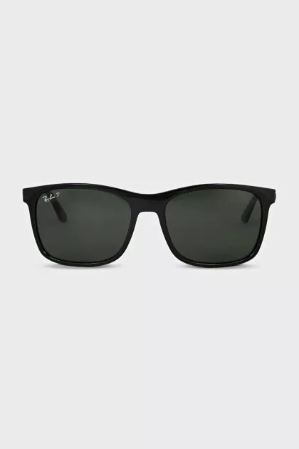 Men's sunglasses with logo on the temples