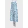 Wide-leg trousers with print