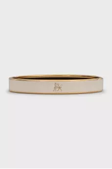 Monochrome bracelet in ecru color