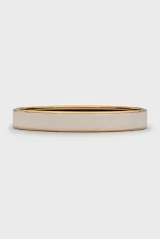 Monochrome bracelet in ecru color