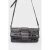 Soft black leather bag