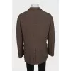 Men's brown camel wool coat