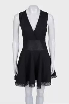 Black dress with lace back