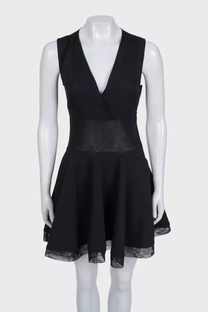 Black dress with lace back