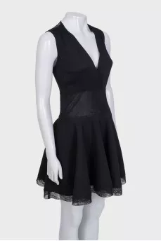 Black dress with lace back