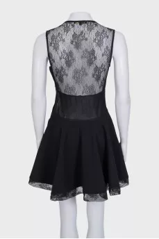Black dress with lace back
