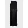 Black pleated skirt with tag