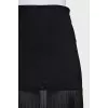 Black pleated skirt with tag