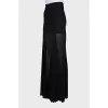 Black pleated skirt with tag