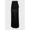 Black pleated skirt with tag