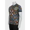Men's T-shirt with a bright print