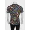 Men's T-shirt with a bright print