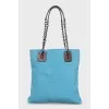Fabric bag with accent handles
