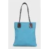 Fabric bag with accent handles