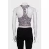 Slim-fit sports bra with tag