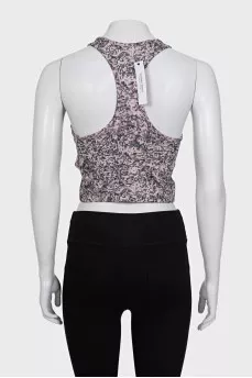 Slim-fit sports bra with tag