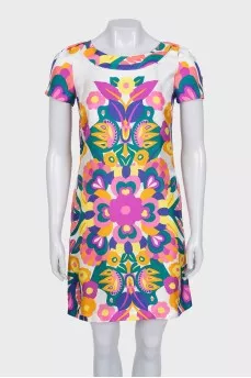Fitted silk dress