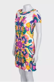 Fitted silk dress
