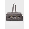 Dark brown large bag on handles