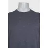 Men's gray striped t-shirt