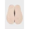 Beige leather sandals