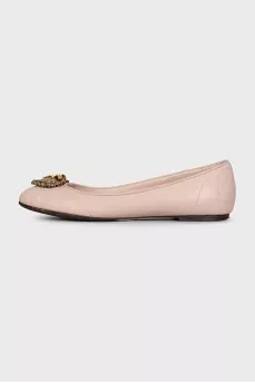 Devotion leather ballet flats