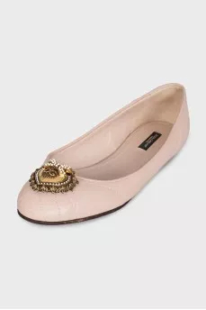 Devotion leather ballet flats