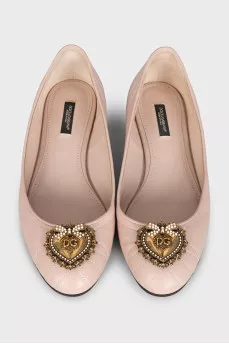 Devotion leather ballet flats