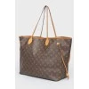 Large leather bag with branded brand coloring