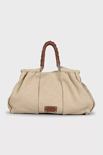 Miss Lexington leather handle bag