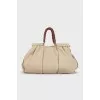 Miss Lexington leather handle bag