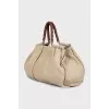 Miss Lexington leather handle bag