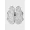 Gray leather sandals