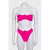 Pink swimsuit with tag