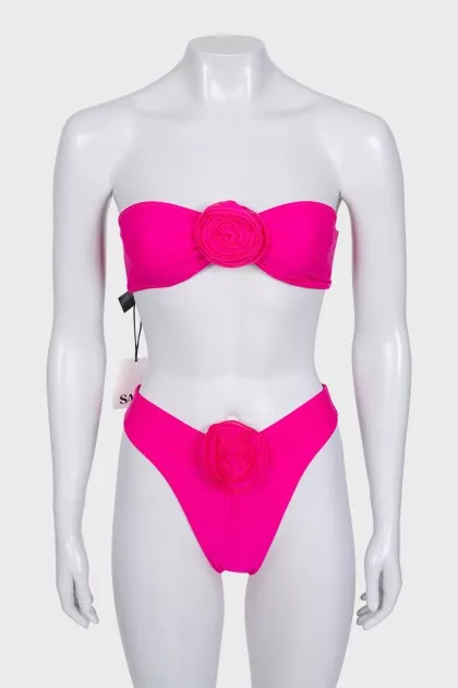 Pink swimsuit with tag
