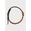 Leather bracelet with signature print