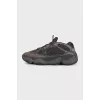 Чоловічі кросівки Yeezy 500 зі шкіри та замші