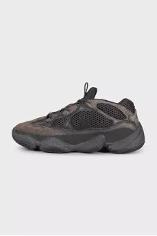 Men's Yeezy 500 leather and suede sneakers