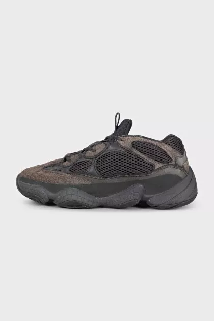 Чоловічі кросівки Yeezy 500 зі шкіри та замші
