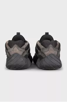 Men's Yeezy 500 leather and suede sneakers