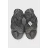 Чоловічі кросівки Yeezy 500 зі шкіри та замші