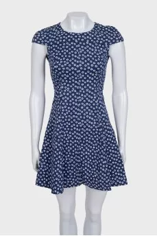 Fitted blue dress