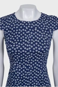 Fitted blue dress