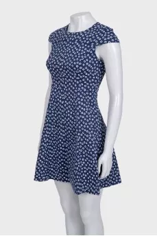 Fitted blue dress