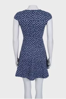 Fitted blue dress